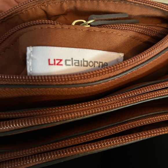 Liz Claiborne Brown Crossbody Bag Adjustable Strap - Picture 5 of 6